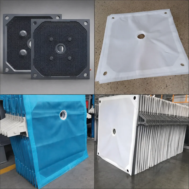 Filter cloth/filter plate of filter press - 01